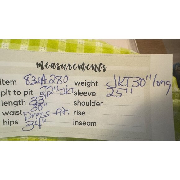 2/$35 Size 10 Green & White Gingham Checkered Dress & Blazer Set Urban Threads - Picture 12 of 16